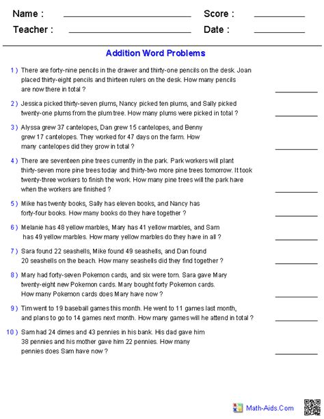 When students first start doing algebraic word problems, the hard part is not solving the equations; 11 Best Images of Math Problem Solving Worksheets - 2nd Grade Math Problem Solving Worksheets ...