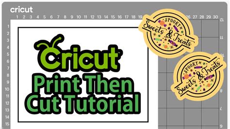 Cricut Print Then Cut Tutorial Youtube