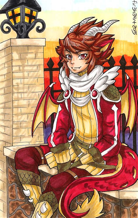 Postcard Commission Dragon Knight By Fir3h34rt On Deviantart