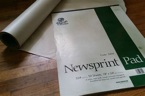 Newsprint Paper Art Supply Guide