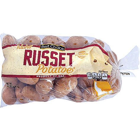 Russet Potatoes 10 Lb Bag Potatoes And Yams Hays