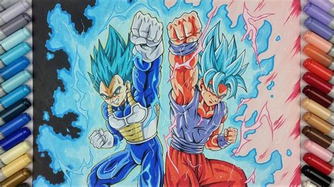 Học Tập Vẽ Goku Blue Kaioken Như Một Nghệ Sĩ Thực Thụ
