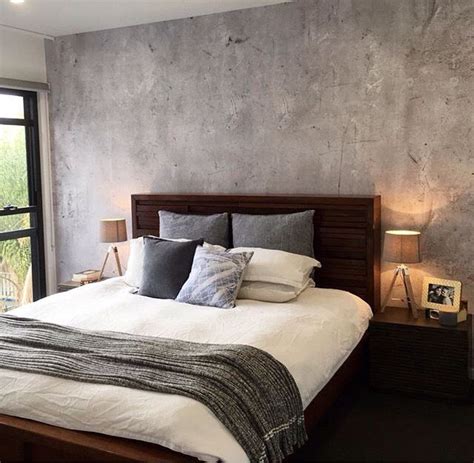 Bedroom wallpaper ideas for spaces where the walls do the talking. Grafico concrete wallpaper (With images) | Bedroom ...