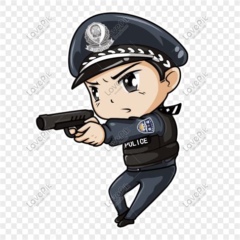 Gambar Kartun Polis Animasi Police Cartoon Png Download 1024 673 Free