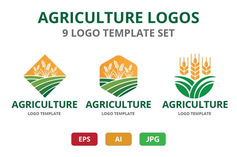 Agriculture Logo Template ~ Logo Templates ~ Creative Market