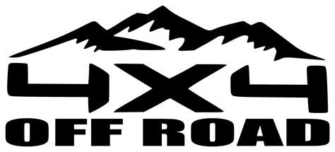 Pair 4x4 Off Road Vinyl Stickers V2 4 By 4 Truck 4 X 4 4wd 4 Wheel
