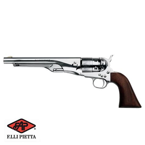 Pietta 1860 Colt Army Old Silver Steel 44 Revolver Nimród Derringer