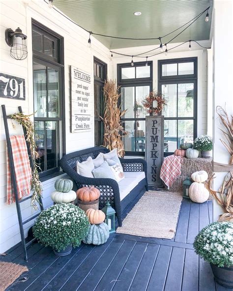 Beautiful And Festive Fall Front Porch Decorating Ideas Fall Home