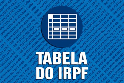 Todos os anos milhares de brasileiros fazem o saque, pois é grande o número de pessoas que pagam duas vezes o imposto de. TABELA IMPOSTO DE RENDA 2021 → IRRF, Alíquotas