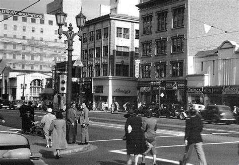 Street Scene Hollywood Boulevard At Cahuenga Ca1937 Hollywood