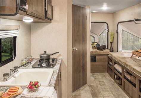 Travel trailers with white cabinets. 2017 Escape E180RBT Ultra Lightweight Travel Trailer | KZ RV