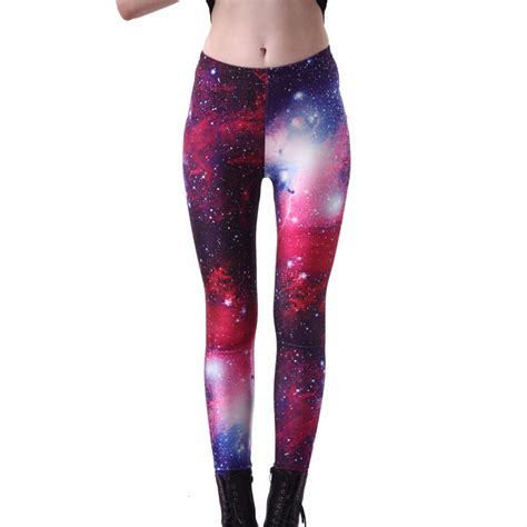 Sexy Leggings Fitness Women Leggings Space Galaxy Printing Leggins High Waist Pants Female Quick