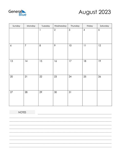 August 2023 Calendar Free Printable Calendar August 2023 Calendar Pdf