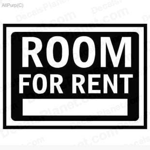 Jenny drive, hillsborough county, fl, usa. Room for rent sign decal, vinyl decal sticker, wall decal ...