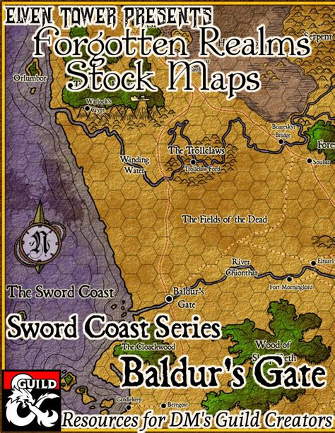 Baldurs Gate Area Forgotten Realms Stock Maps Dungeon Masters