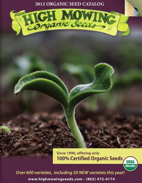 Catalog Review High Mowing Organic Seeds Finegardening