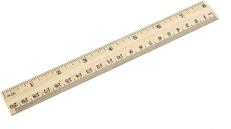 Uxcell Wood Ruler 20cm 8 Inch 2 Scale Office Rulers Wooden Measuring
