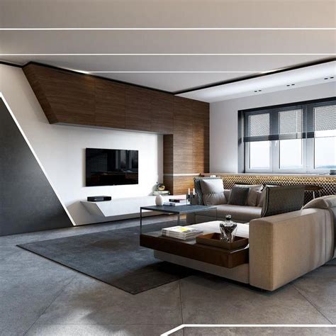 Sleek Contemporary Living Room Trang Trí Nhà Cửa Thiết Kế Phòng
