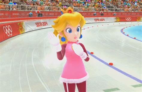 Mario And Sonic At The Sochi 2014 Olympic Winter Games Peach 4 Mario Princess Peach Super Mario