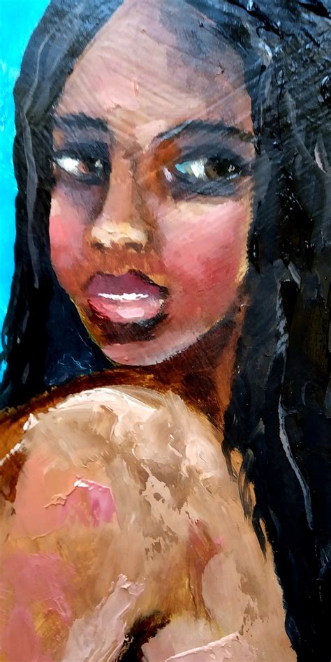 African American Nude Woman Painting Nude Woman Original Art Etsy Canada
