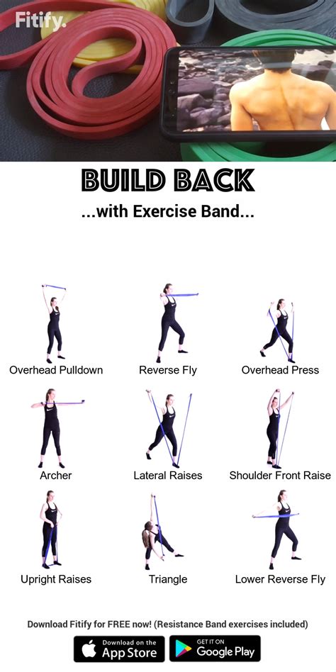 Simple Back Fat Workout With Resistance Bands For Abs Workout At Home