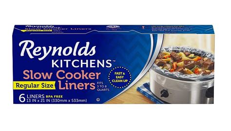 Simply take the liner off of the crock pot and toss it in the trash. 6 CT Reynolds Premium Slow Cooker Liners $2.60 (REG $4.99) - Mojosavings.com