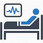 Patient Hospital Icon Treatment Medical Clipart Bed