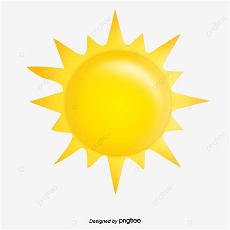 A Yellow Sun On A White Background