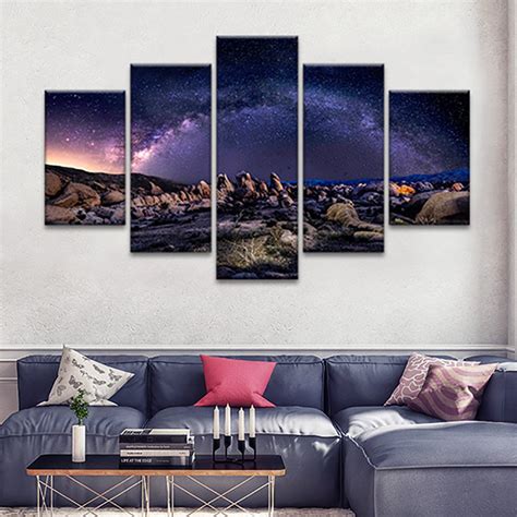 Milky Way Multi Panel Canvas Wall Art Elephantstock