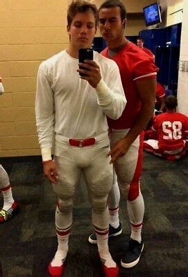 Muscular Athletic Football Locker Room Jocks Duo Beefcake Guys PHOTO