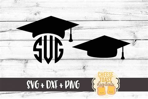 Graduation Caps Monogram Graduation Svg Png Dxf Cut File 83682