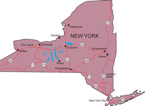 Ny Map New York State Map