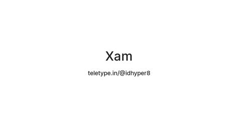 Xam — Teletype
