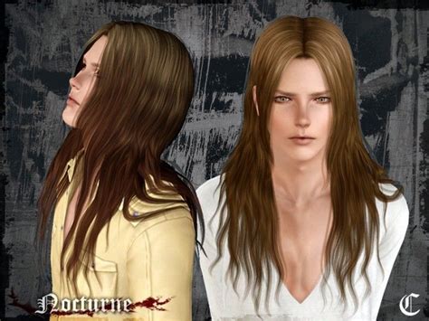 Nocturne Long Hir For Males By Cazycx Sims Hair Sims 3