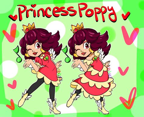 Princess Poppy Mario Princess Oc By Daredevil48 On Deviantart