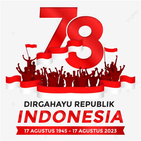 Logotipo De Hut Ri Para El 78º Aniversario De La República De Indonesia