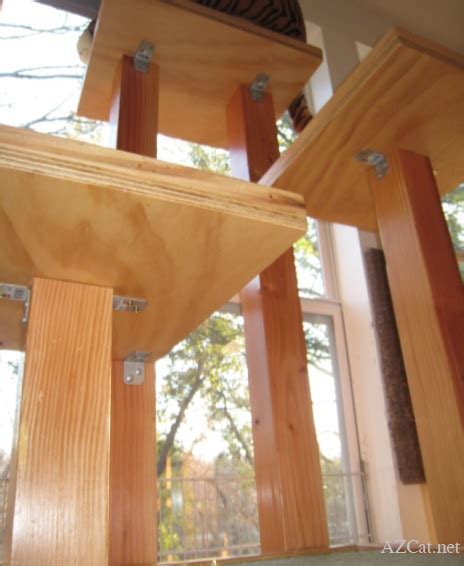Training your cat can be intimading. How to Build a Cat Tree from Wood and Carpeting