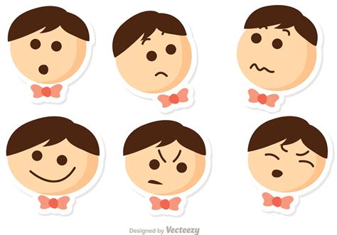 Niños Emociones Vector Pack Descargue Gráficos Y Vectores Gratis