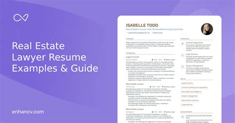 Real Estate Lawyer Resume Examples Guide For