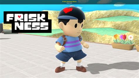 Frisk Themed Ness Super Smash Bros Wii U Mods