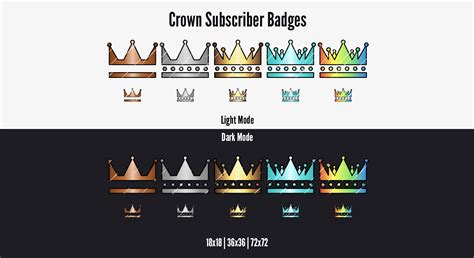Twitch Subscriber Badges Twitch Sub Badges Crown Badge Twitch
