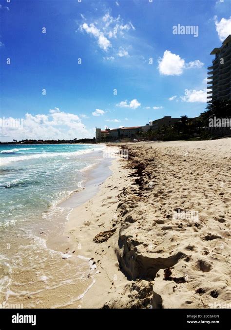 Cancun Beach A Mexican City On The Yucatán Peninsula On The Caribbean