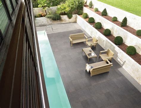 As with any diy home remodeling project it is important to first establish a great contemporary design flooring tiles for an outdoor patio are available in a wide variety of beautiful colors, whimsical. Grey Outdoor Tile - Modern - Exterior - Brisbane - by ...
