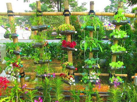 I especially like the idea of painting them and then making a fun artistic display for your garden. 40 Creative DIY Gardening Ideas With Recycled Items ...