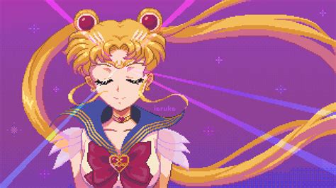Sailor Moon In Pixel Art Made By Yours Truely Rsailormoon