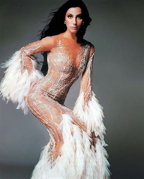 Cher 1974 Wearing One Of The Most Famous Naked Dresses Of All Time