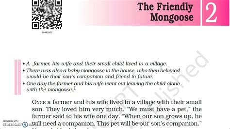 The Friendly Mongoose Class6 Chapter 2 NCERT YouTube