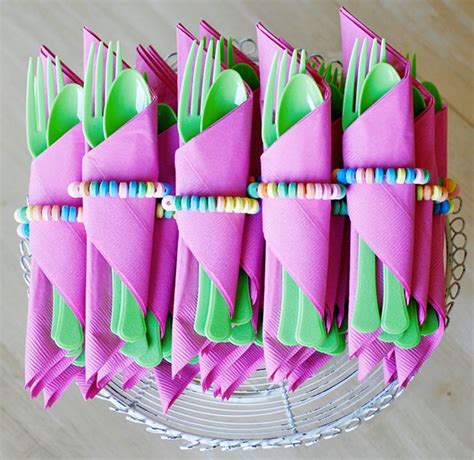 One Pretty Pin Candy Wrapped Utensils Chickabug Candy Birthday