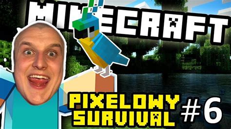ZnalazŁem PapugĘ W DŻungli Minecraft 6 Pixelowy Survival Youtube