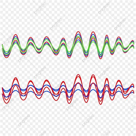 Sound Wave Frequency Vector Art Png Colorful Sound Waves Transparent